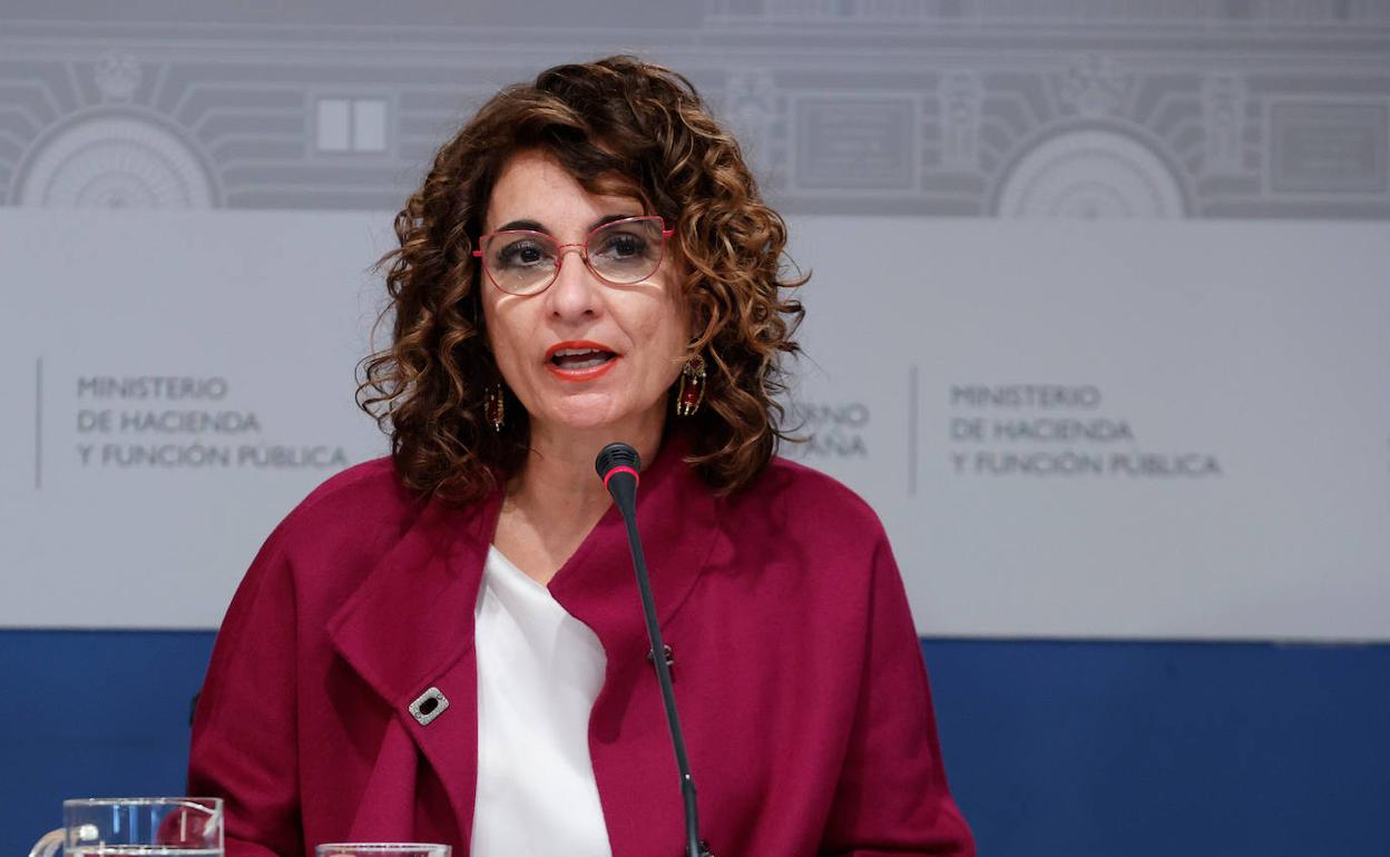 La ministra María Jesús Montero