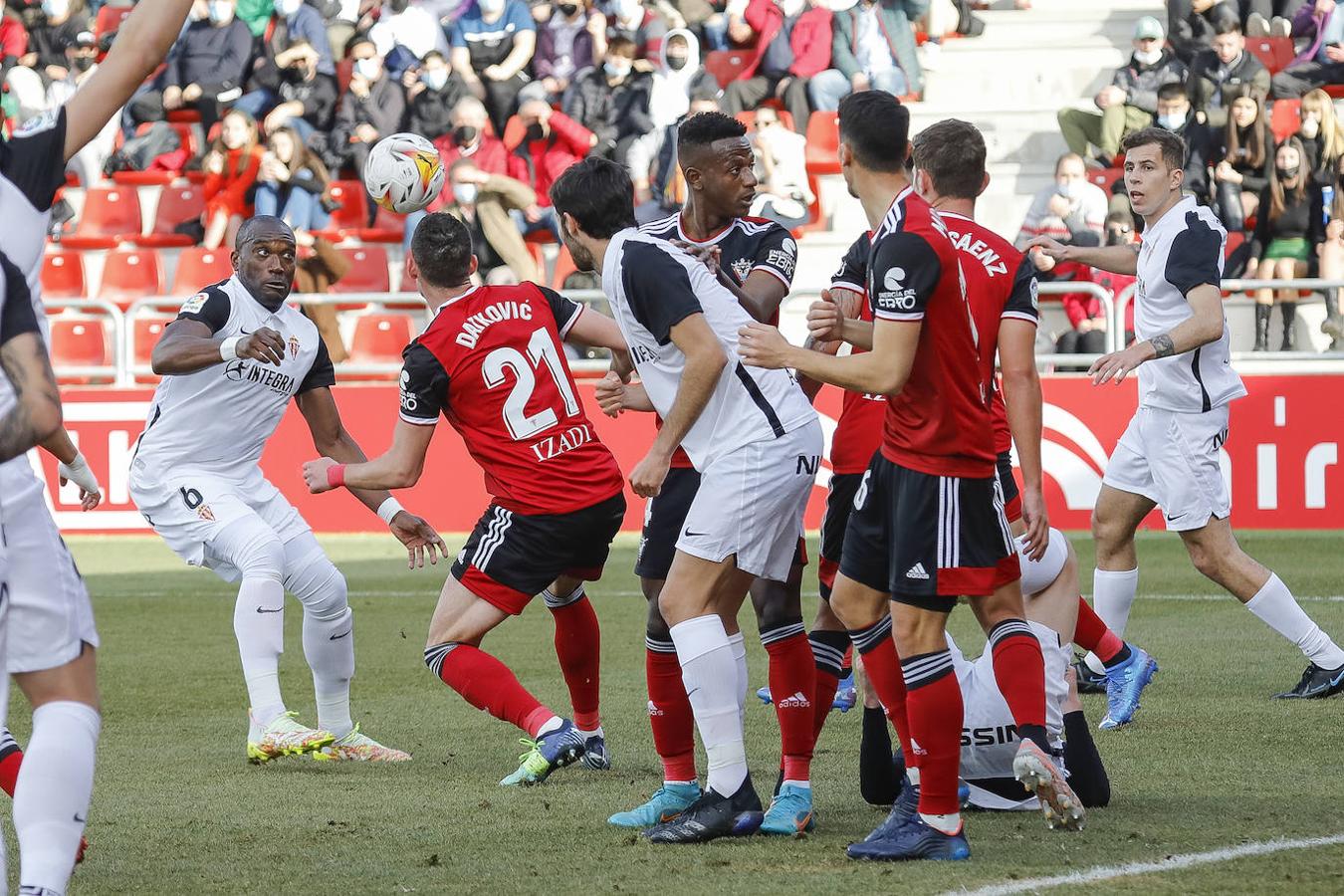 Djuka, Aitor y Rivera firman los tantos rojiblancos en un buen partido de los hombres de Gallego