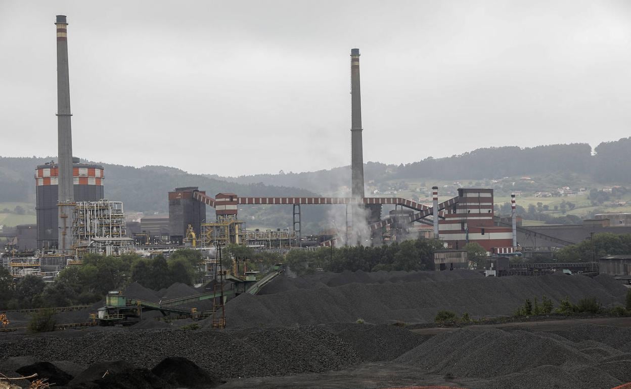 Factoría de Arcelor en Gijón.