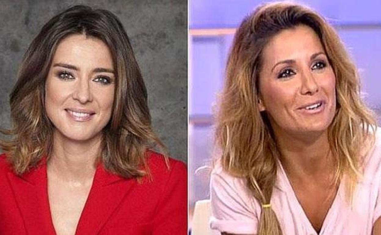 Sandra Barneda junto a Nagore Robles. 