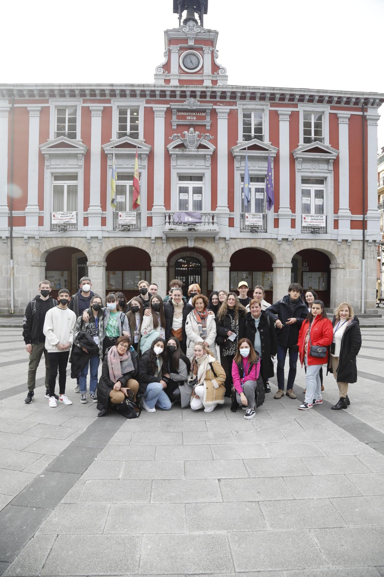 Mieres recibe a los Erasmus