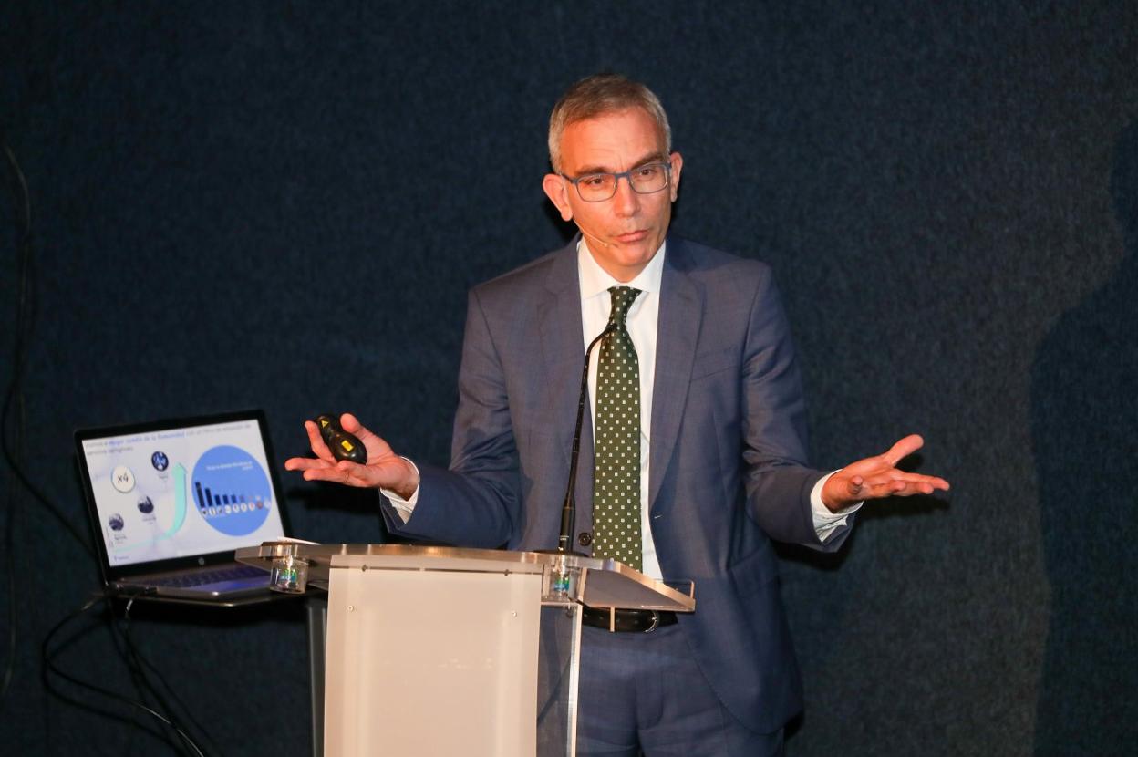 Manuel Ángel Alonso, en la jornada de Asturiasinnova+. 
