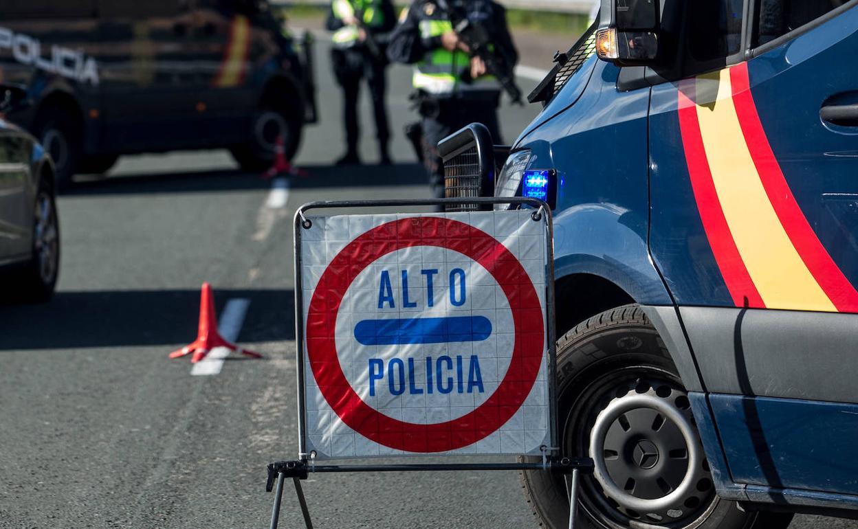 Un control de la Policía Nacional