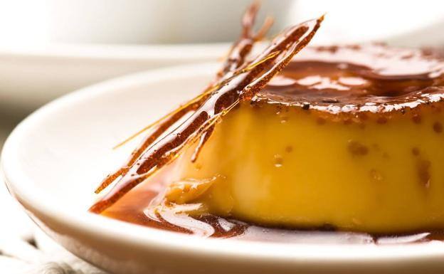 Flan de plátano 