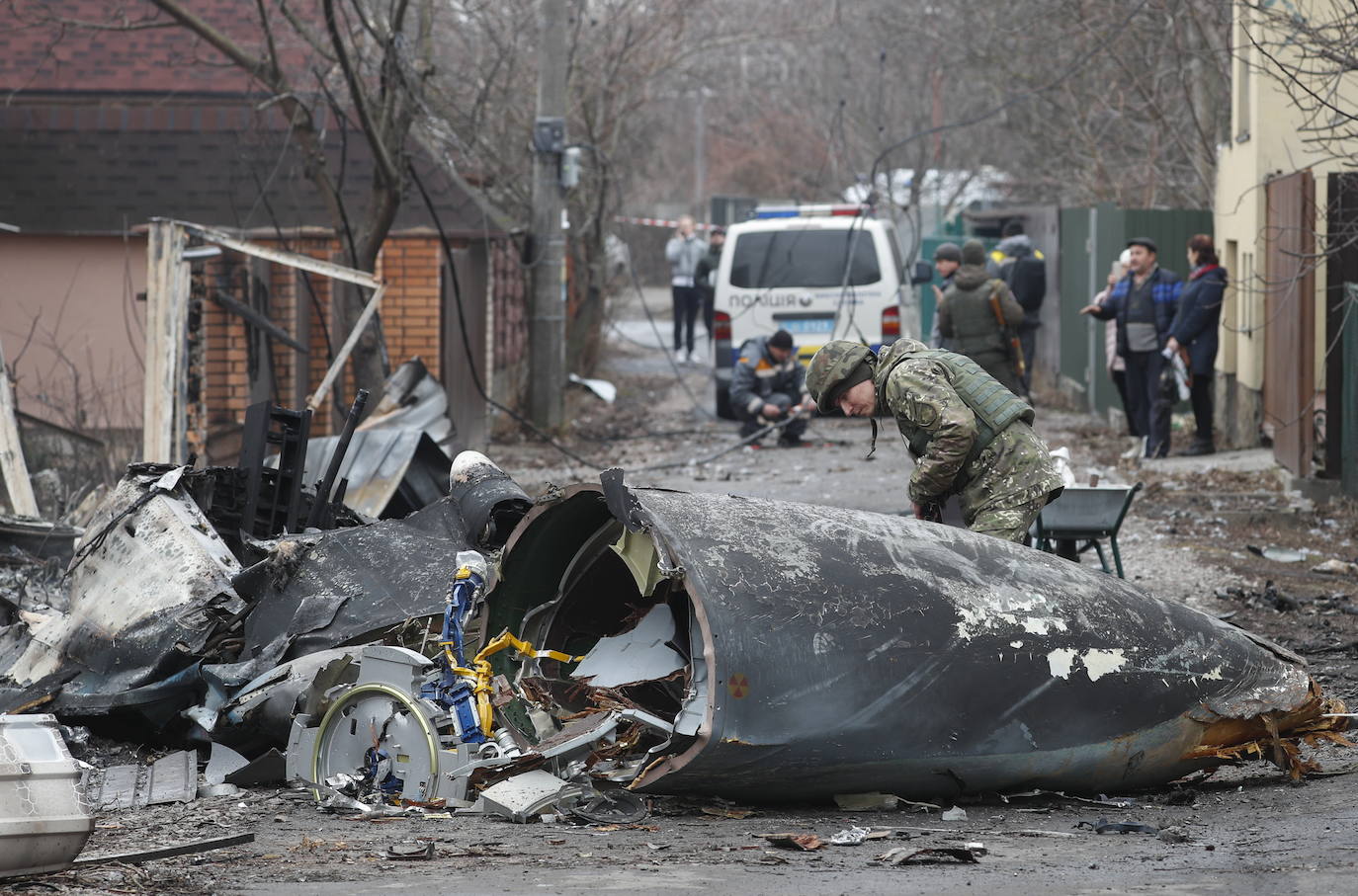 Fotos: Segunda jornada de invasión de Rusia a Ucrania