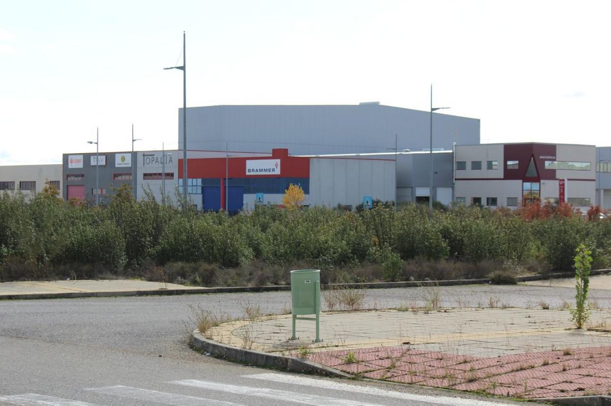 Polígono de Villadangos del Páramo, en el que la Autoridad Portuaria de Gijón invirtió 300.000 euros. 