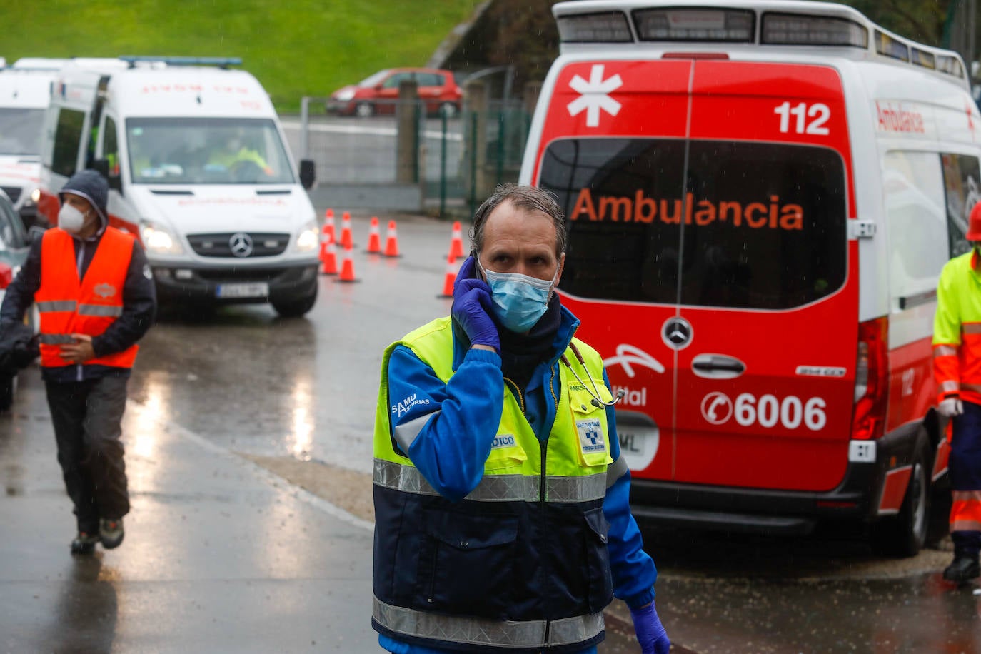 Fotos: Una hipotética fuga de amoniaco en Fertiberia