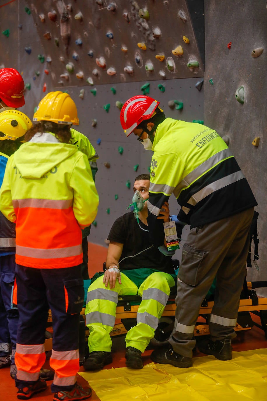 Fotos: Una hipotética fuga de amoniaco en Fertiberia