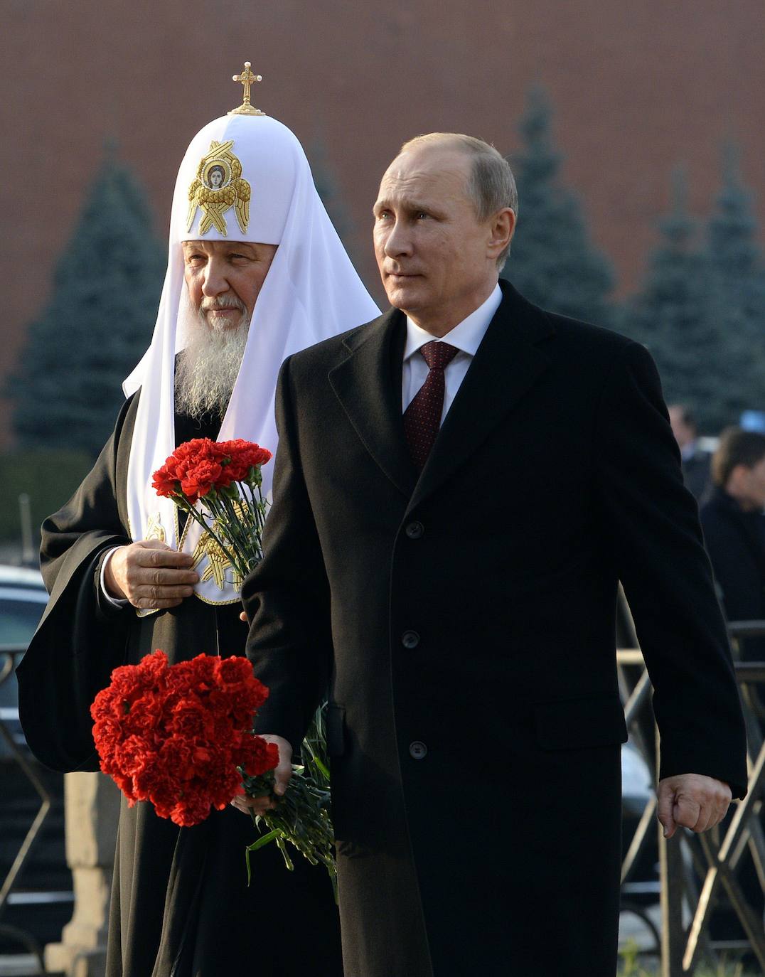 Cirilo I y Vladimir Putin. 