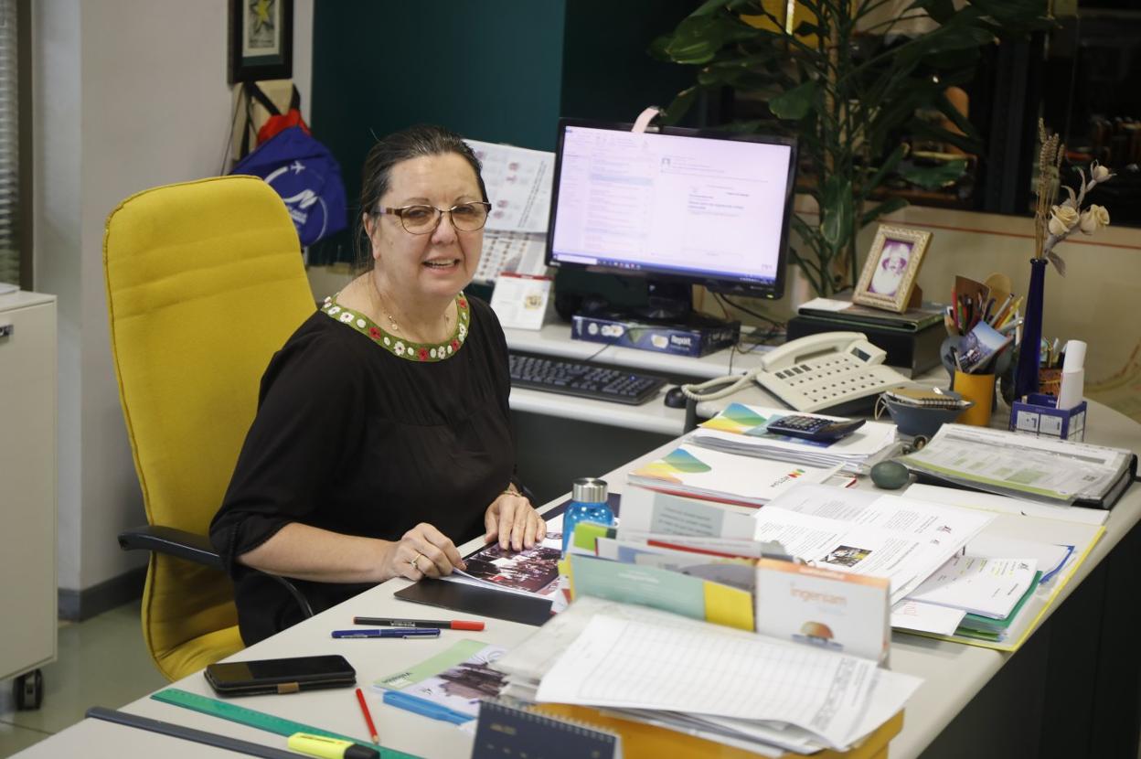 La responsable del centro de empresas de Valnalón, Marta Pérez. 