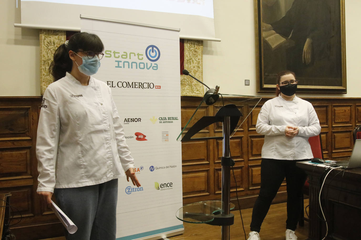 Los ganadores en la categoría de más de 18 años conquistaron al jurado con un proyecto de pastelería personalizada en el momento.