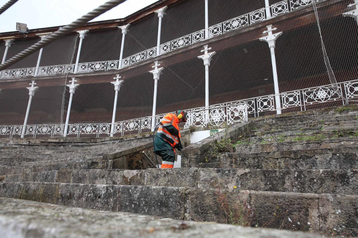 Zona del tendido en la que se detectaron hundimientos. 