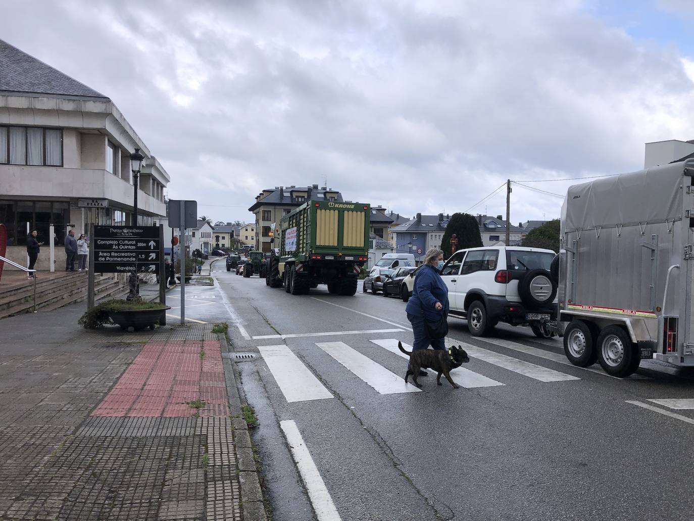 Los ganaderos del Noroccidente han marchado este miércoles con sus tractores para clamar contra la subida de los costes. «Si esto sigue así cerrarán muchas ganaderías», han advertido. 