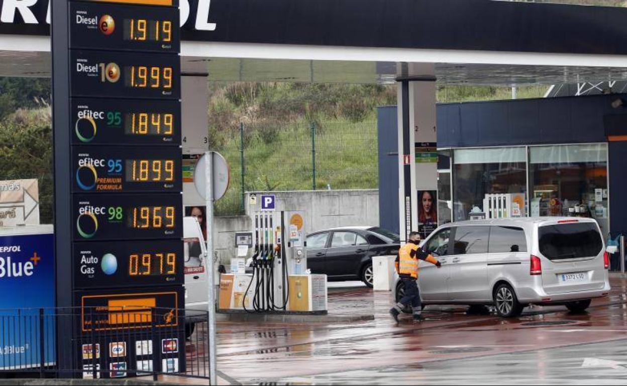 Precio de una estación de servicio de Ceares. 