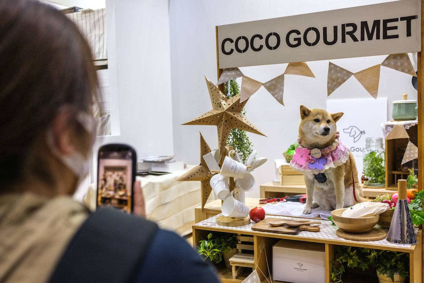 La feria internacional de mascotas 'Interpets', la más grande del sector, se celebra en Tokio, Japón este 1 de abril de 2022.