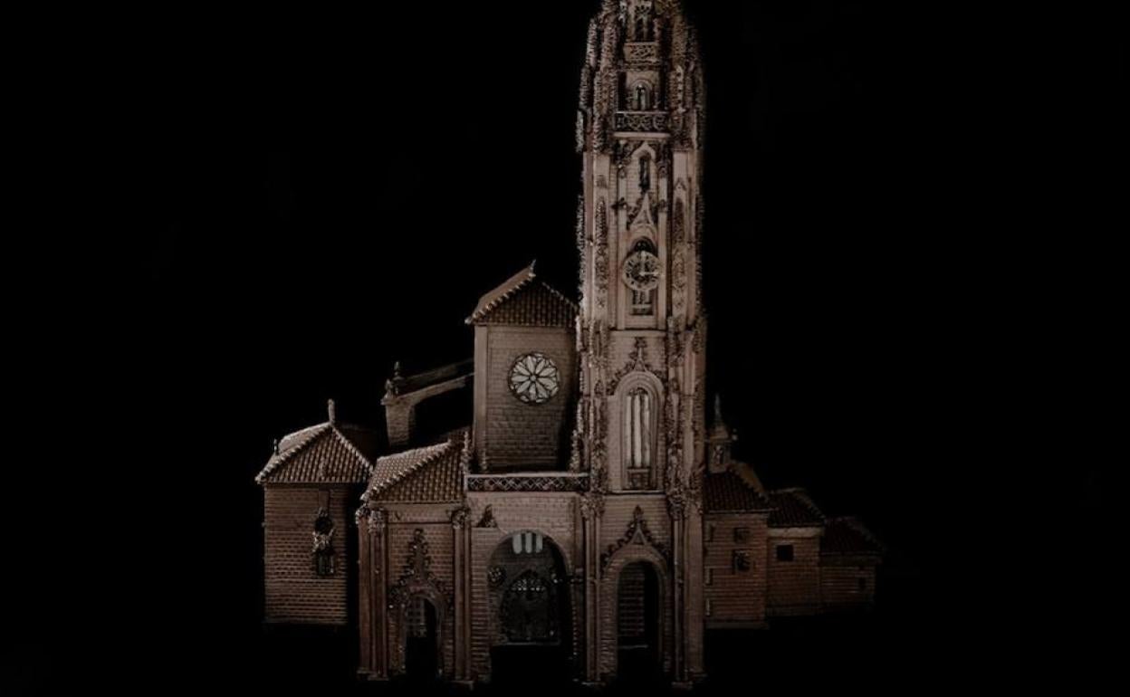 La Catedral hecha con chocolate. 