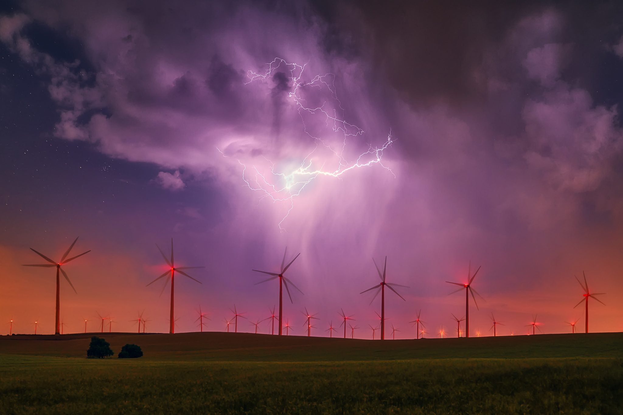 'Double storm flash', en Sisante (Castilla La Mancha)