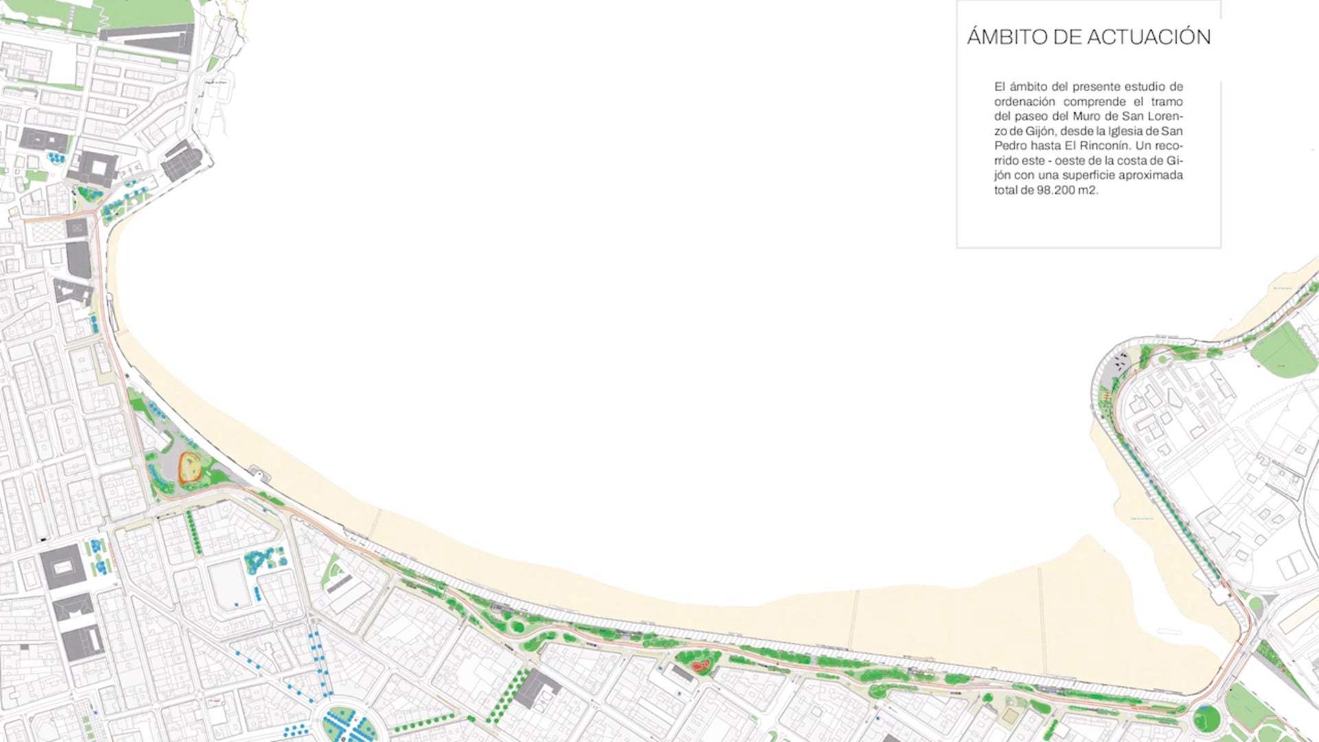 La reforma del muro dará protagonismo a los ciclistas, las zonas verdes y los juegos infantiles