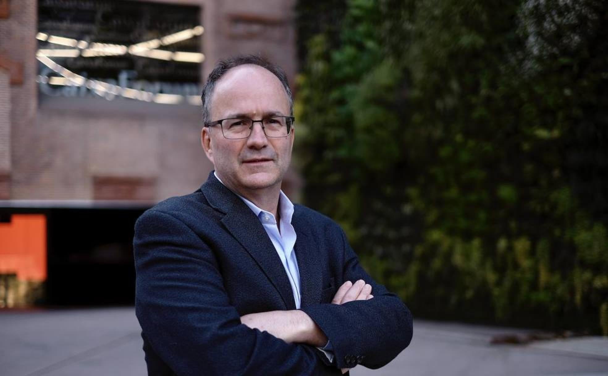 Emilio García-Ruiz, ayer, en la sede de CaixaForum en Madrid.