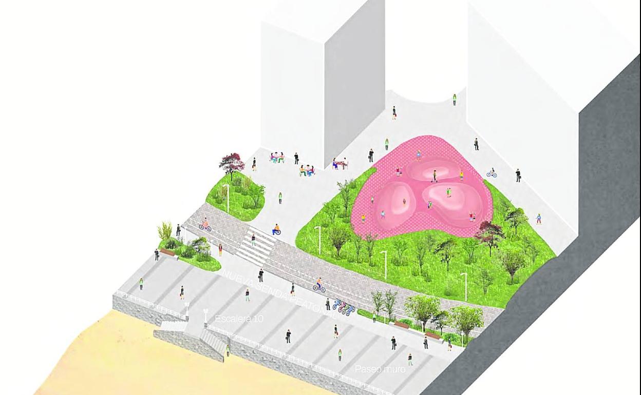 La reforma del Muro dejará sin acceso directo en coche a una treintena de portales y garajes