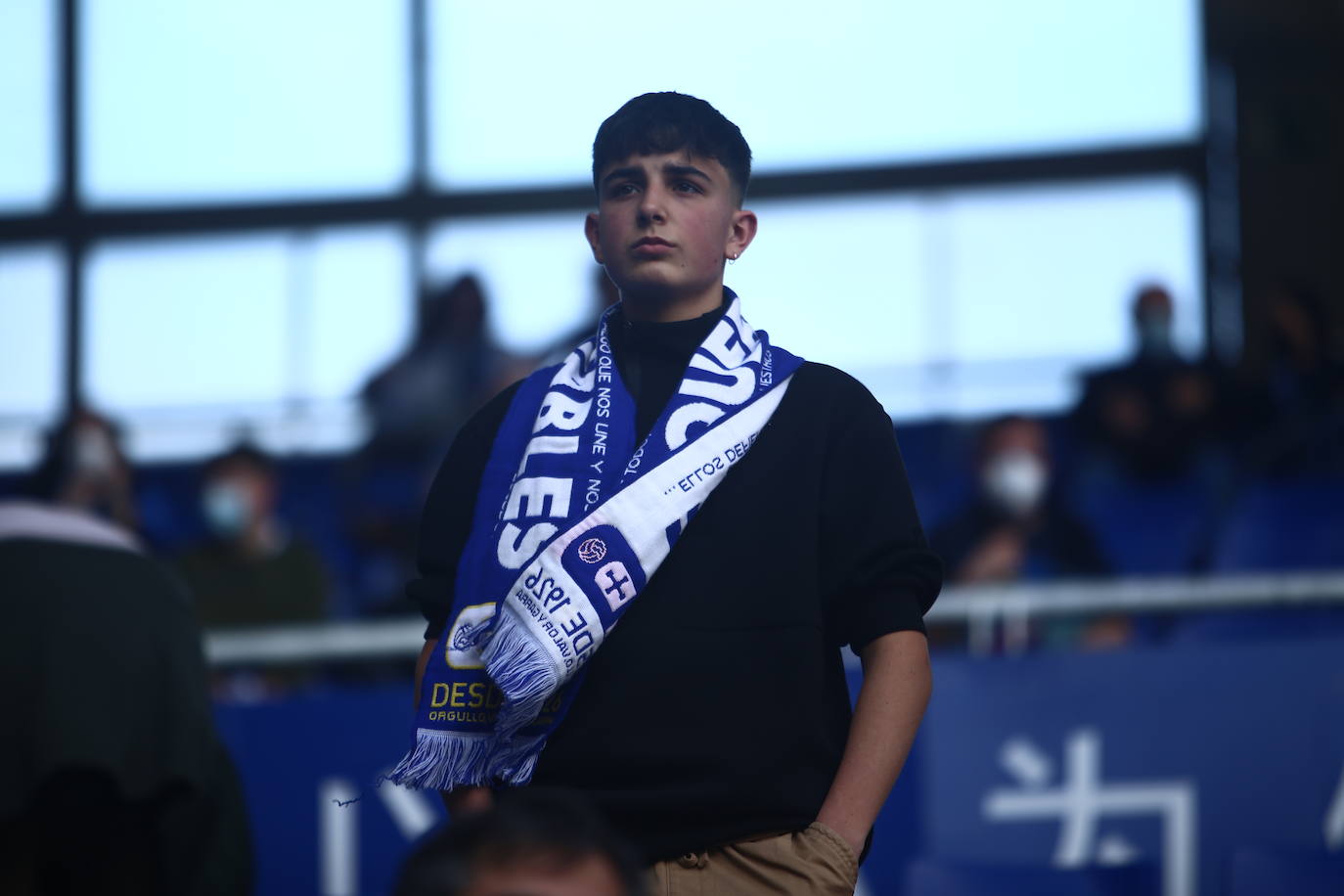 El conjunto azul se llevó la victoria en el Carlos Tartiere gracias a un gol de Bastón.