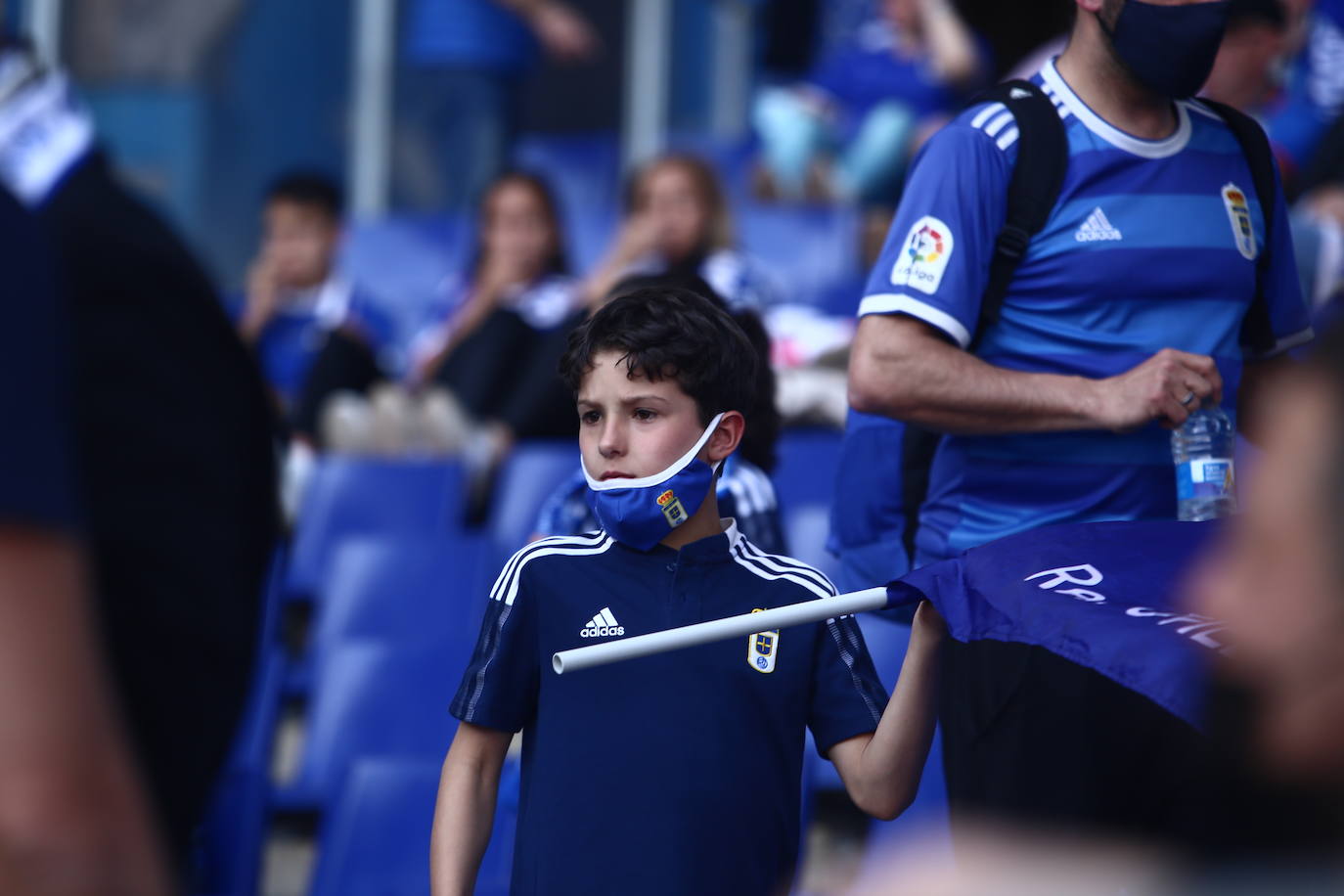 El conjunto azul se llevó la victoria en el Carlos Tartiere gracias a un gol de Bastón.