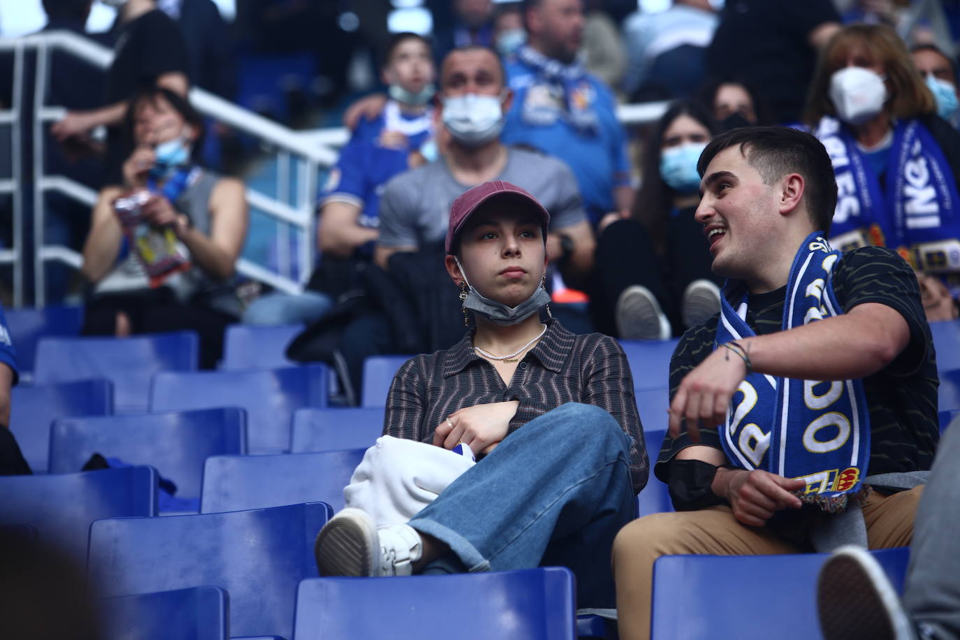 El conjunto azul se llevó la victoria en el Carlos Tartiere gracias a un gol de Bastón.