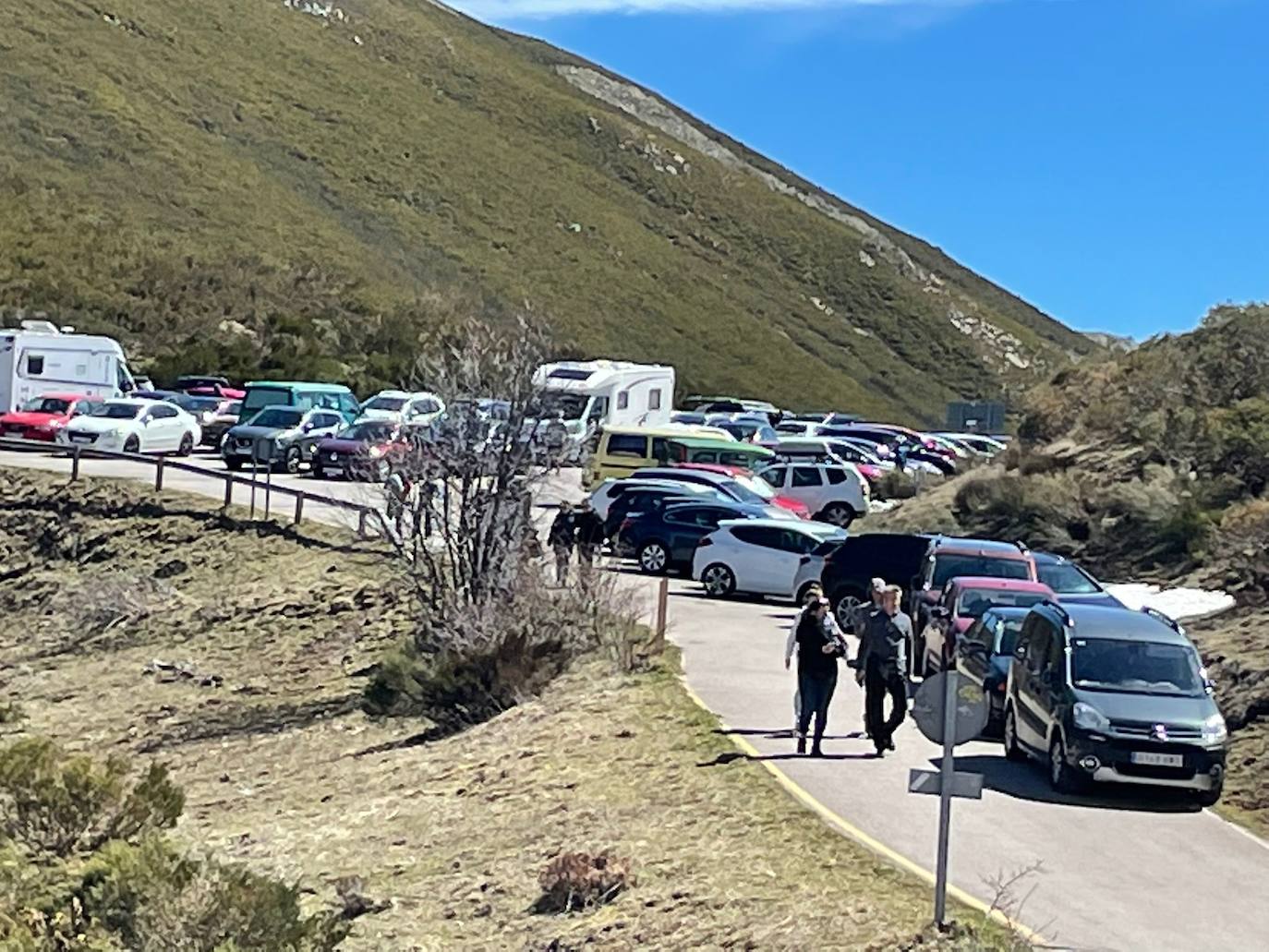 Expectación este Viernes Santo en Pola de Somiedo, después de que varios osos pardos se hayan dejado ver, para disfrute de turistas y locales 