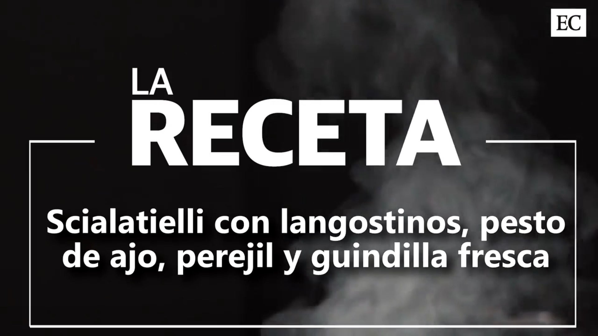 LA RECETA:  Scialatielli con langostinos, pesto de ajo, perejil y guindilla fresca