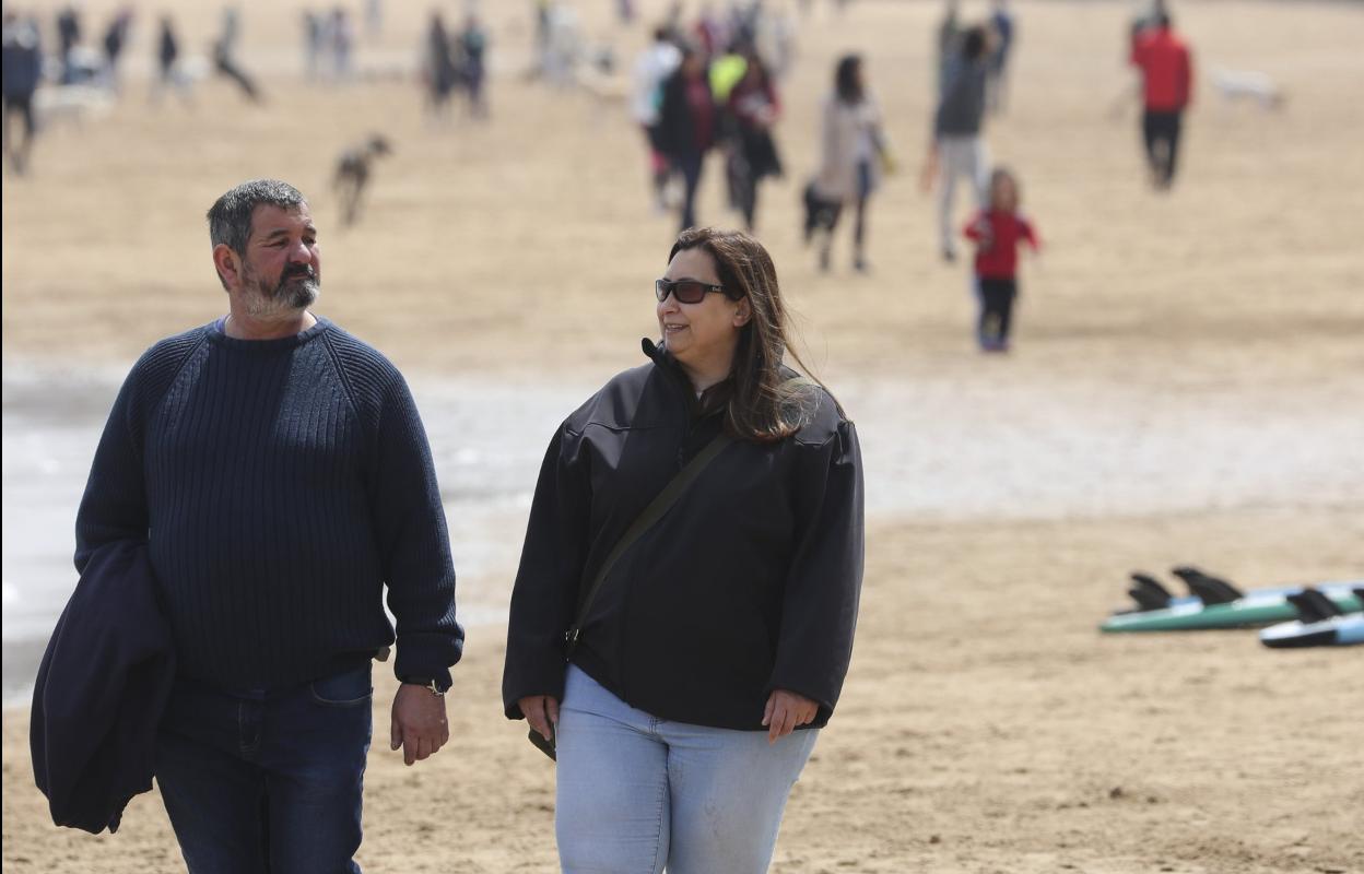 San Lorenzo se llenó de paseantes y de mascotas. 