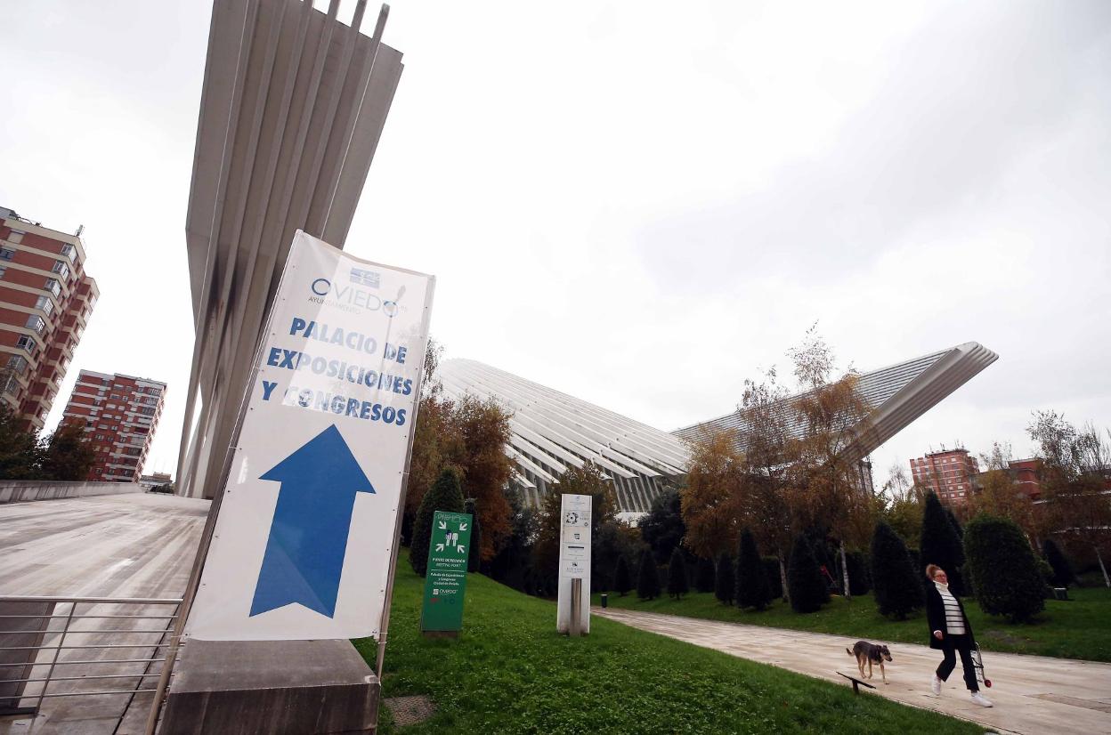 Una vista del Calatrava, el gran espacio congresual de Oviedo. 