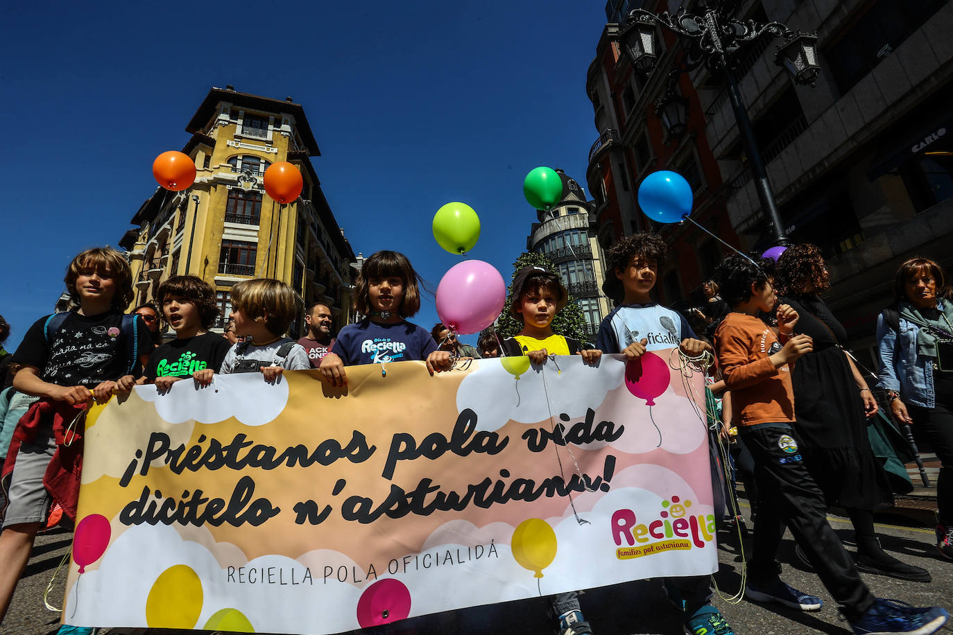 Más de dos mil personas claman por la oficialidad en Oviedo. Los partidos políticos presentes se dividieron entre aquellos que creen que habrá que esperar a la próxima legislatura y los que defienden que aún se está a tiempo