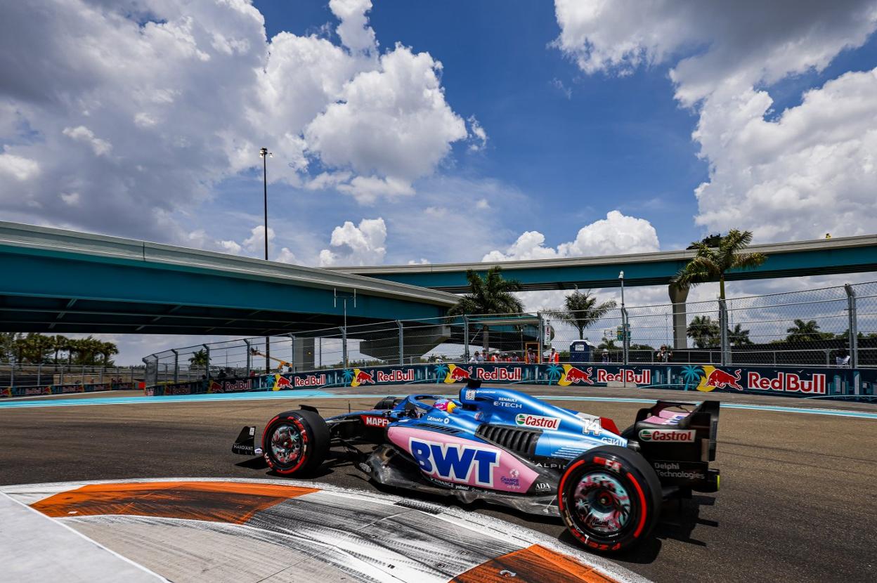 Fernando Alonso, durante la clasificación. 