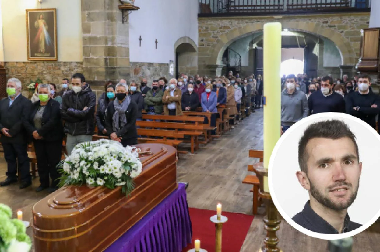 La iglesia de San Miguel de Canero acogió el funeral, donde amigos, compañeros y vecinos se volcaron en arropar a la familia. 