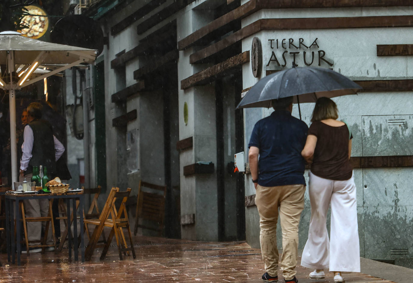 Fotos: Las espectaculares imágenes de la tormenta en Oviedo