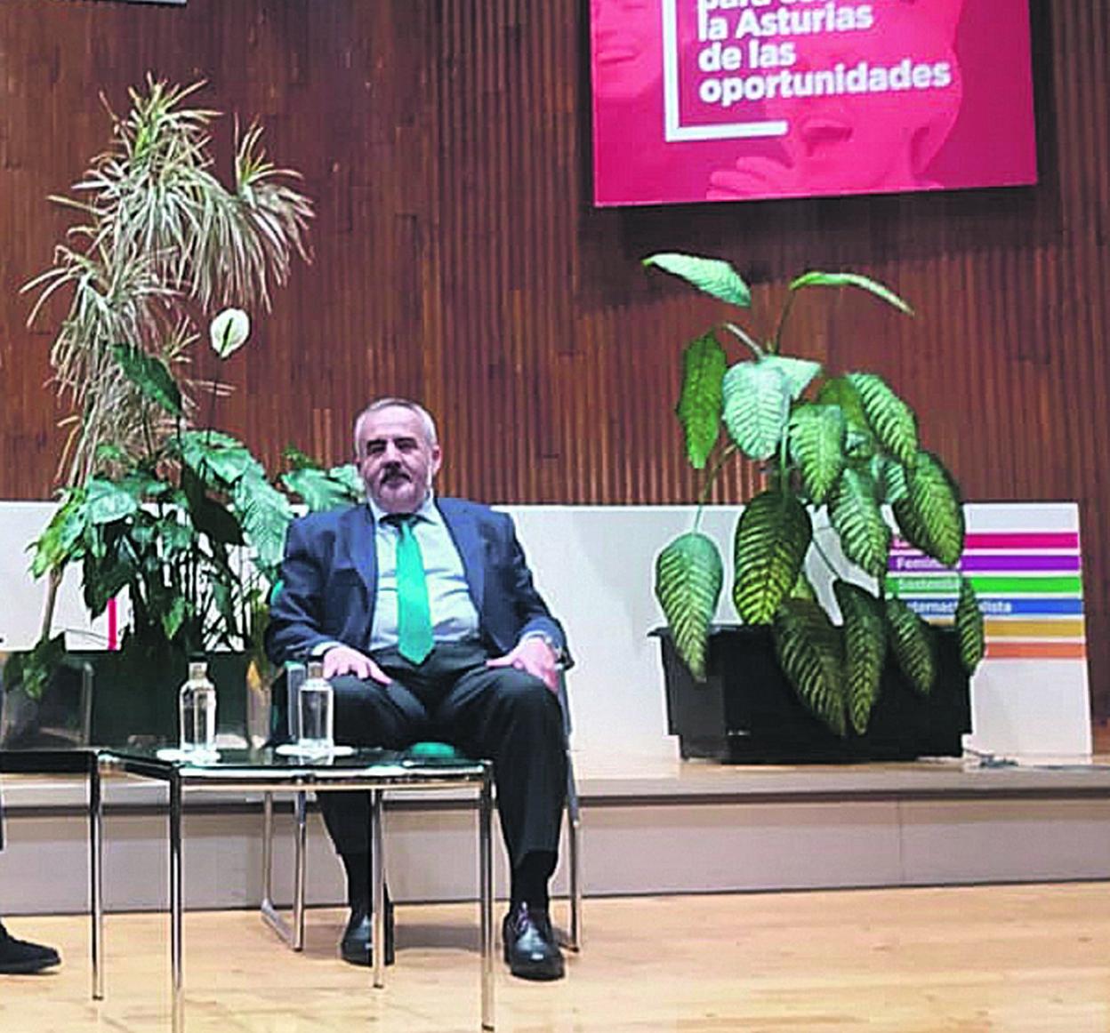 Jesús Alberto González, en su intervención en la jornada de UGT sobre fondos europeos. 