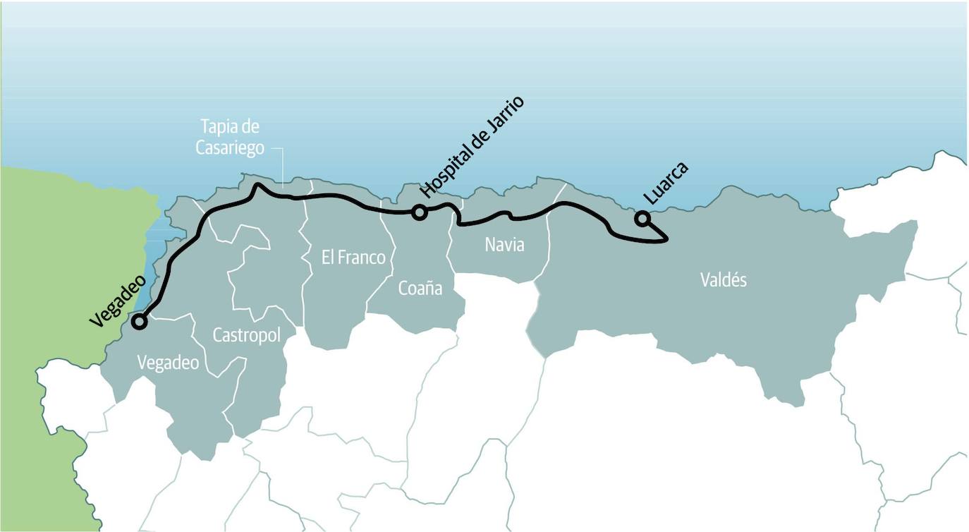 La nueva línea de autobús público entre Vegadeo y Luarca empieza a operar hoy