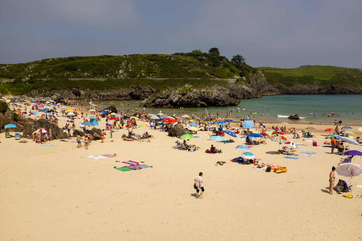 Playa de Borizo en Llanes: calidad del agua excelente.