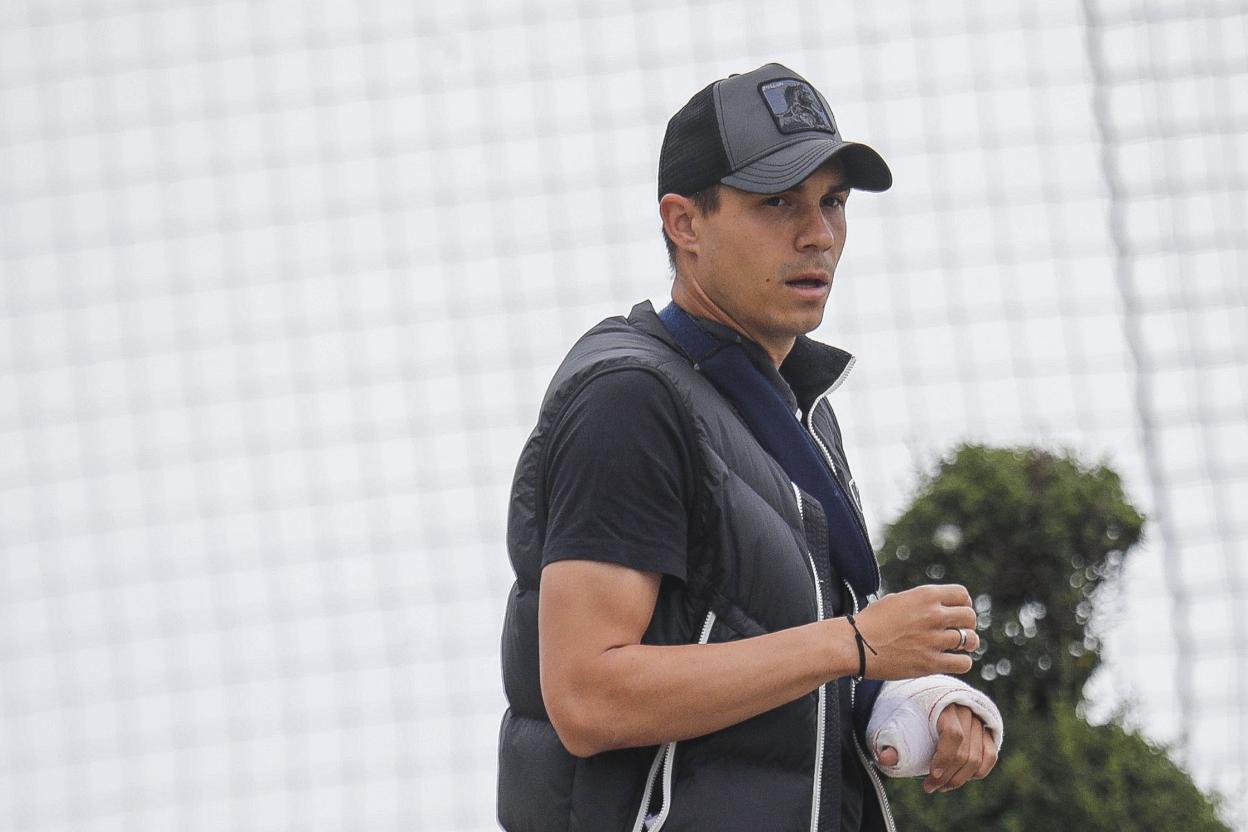 Djuka, ayer por la mañana, antes de abandonar Mareo.