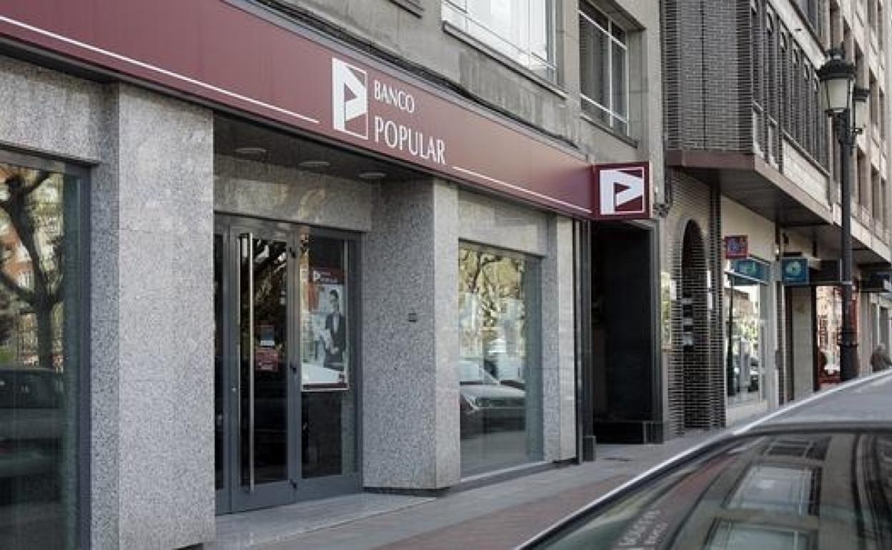 Una sucursal del Banco Popular, en una imagen de archivo. 