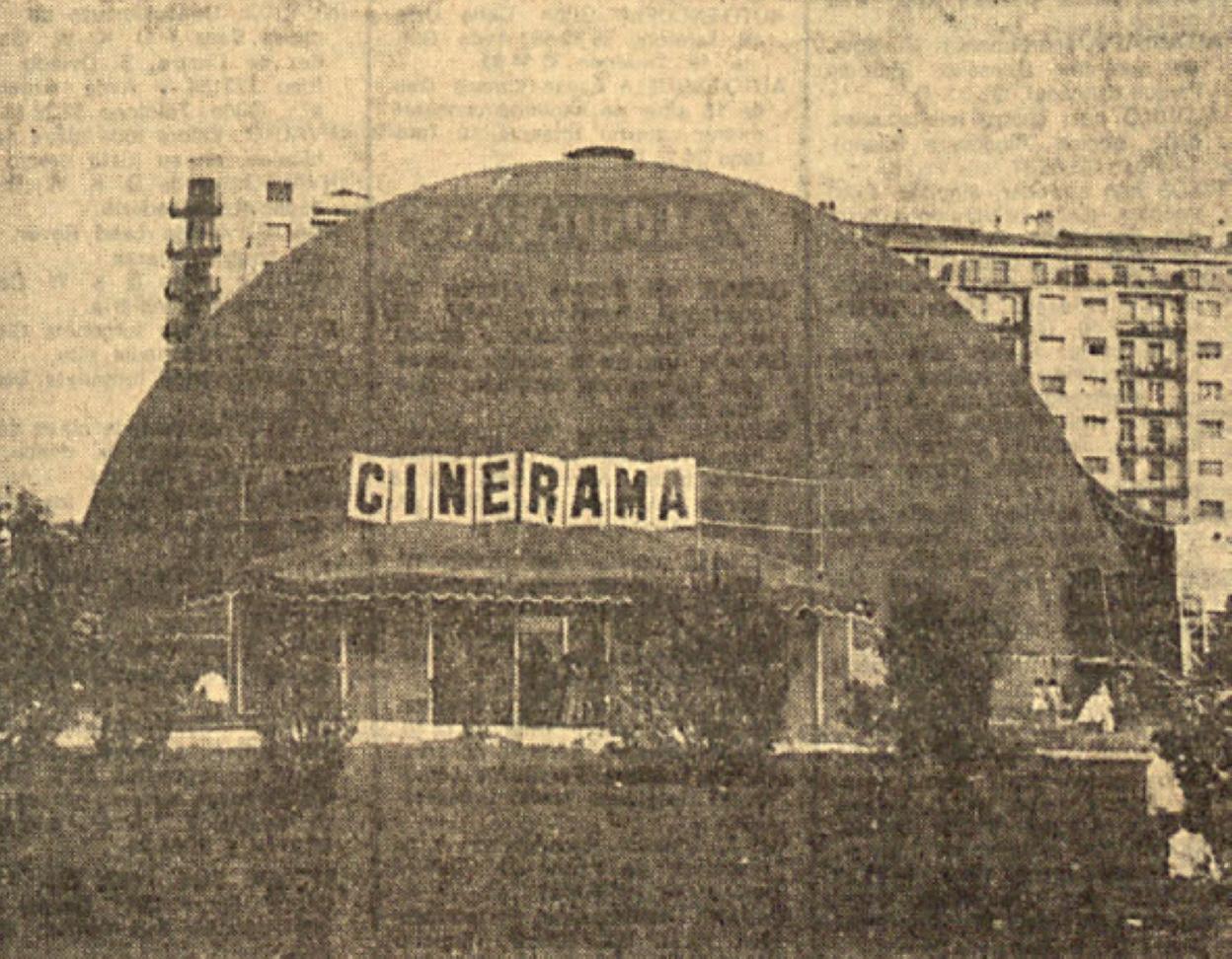 Aspecto externo del novedoso Cinerama.