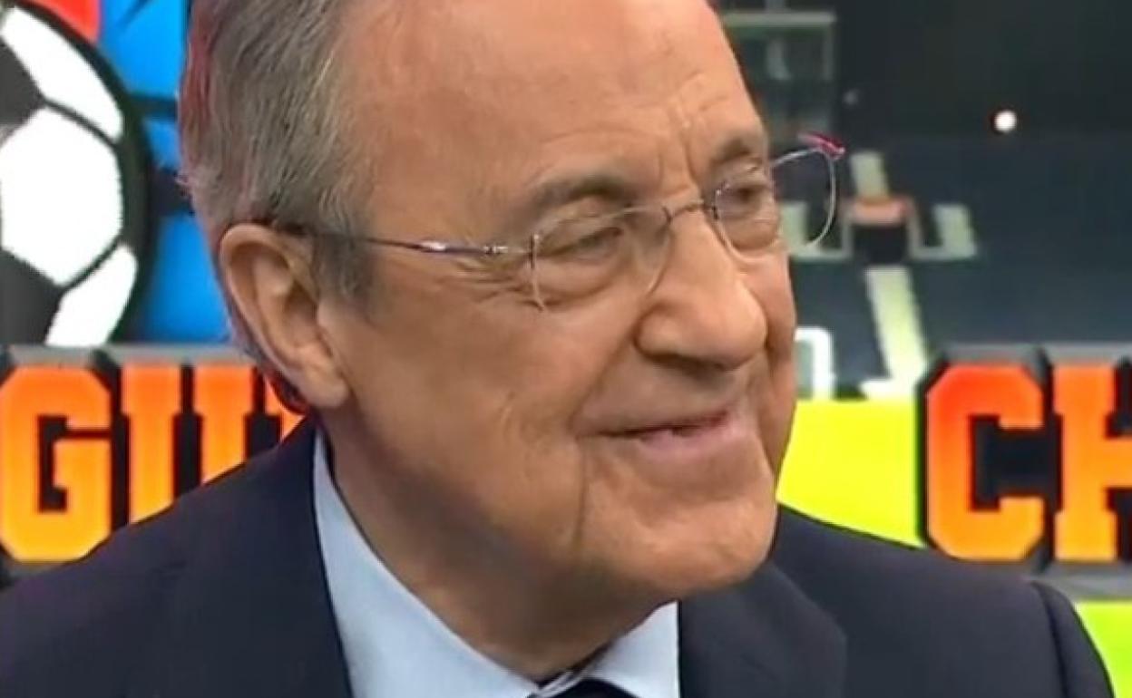 Florentino Pérez visita 'El Chiringuito'. 