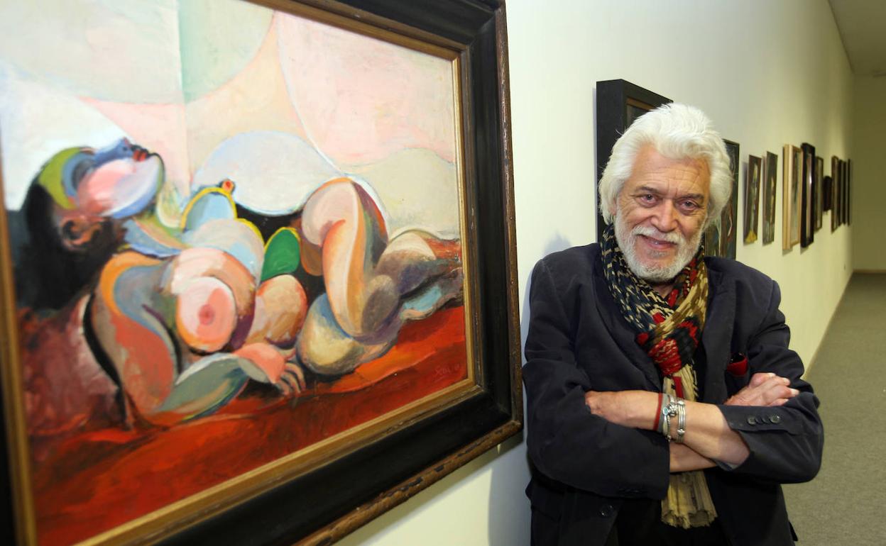 El pintor Carlos Sierra. 