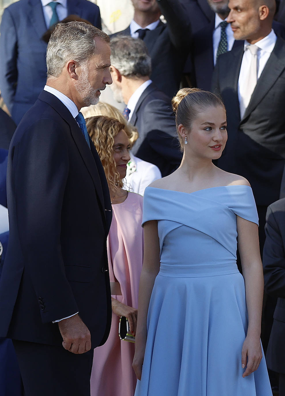 Los Reyes, la princesa Leonor y la infanta Sofía visitan Cataluña con motivo de la entrega de los premios de Fundación Princesa de Girona. Esta ha sido la primera vez que la heredera de la Corona ha visitado la provincia.