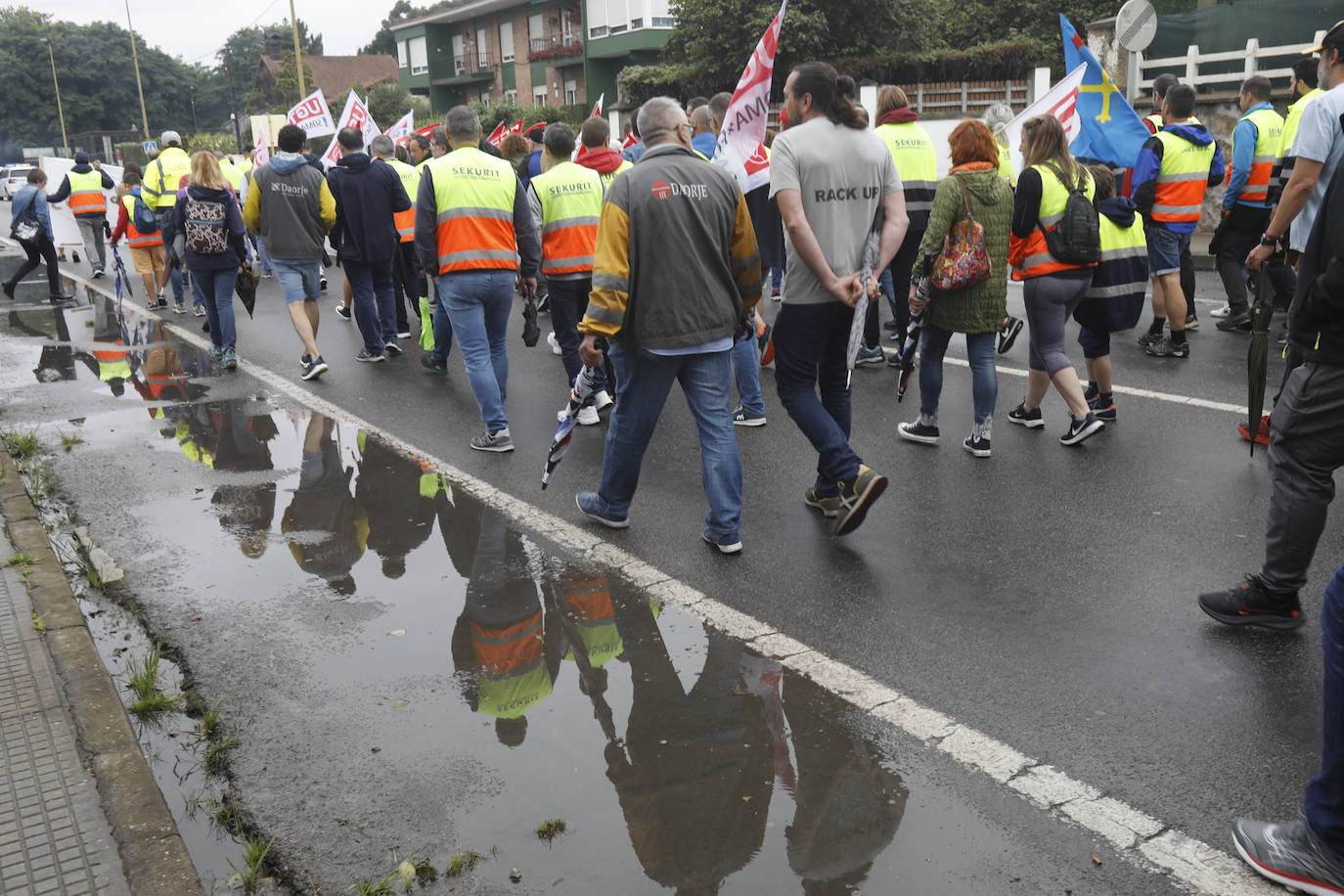 Fotos: Manifestación en defensa del empleo en Sain-Gobain