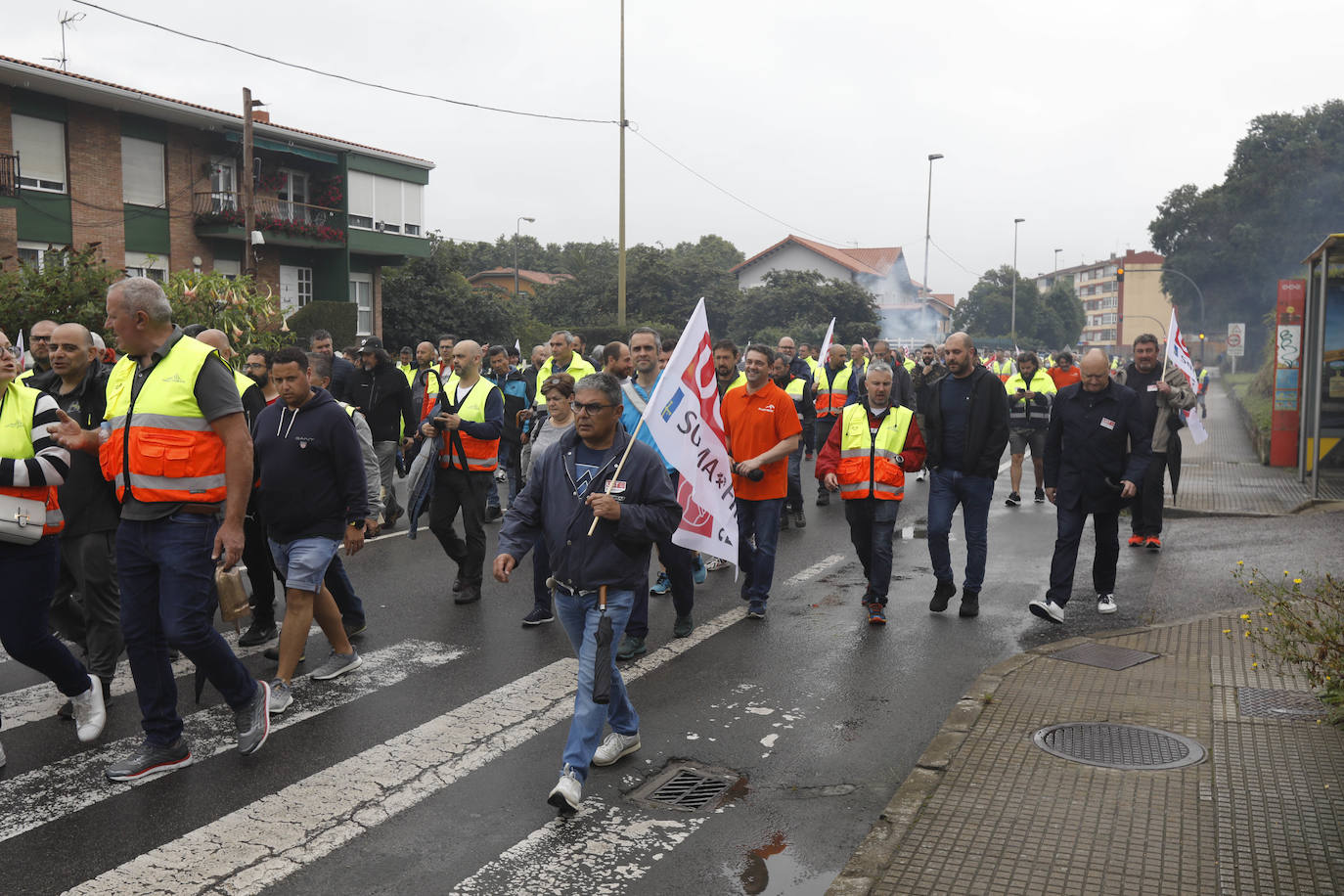 Fotos: Manifestación en defensa del empleo en Sain-Gobain