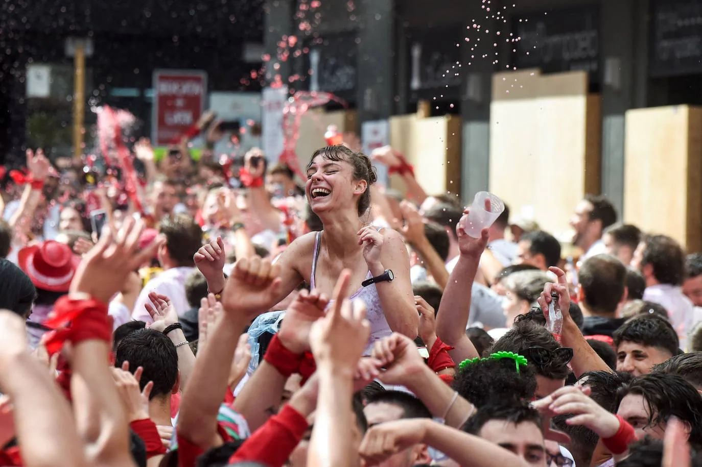 San Fermín 2022: chupinazo de Unzué en Pamplona contra la ELA