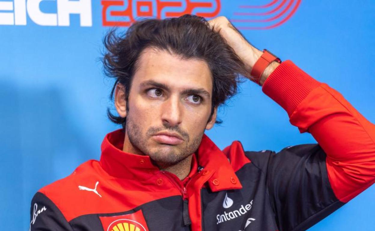 Carlos Sainz, piloto de Ferrari. 