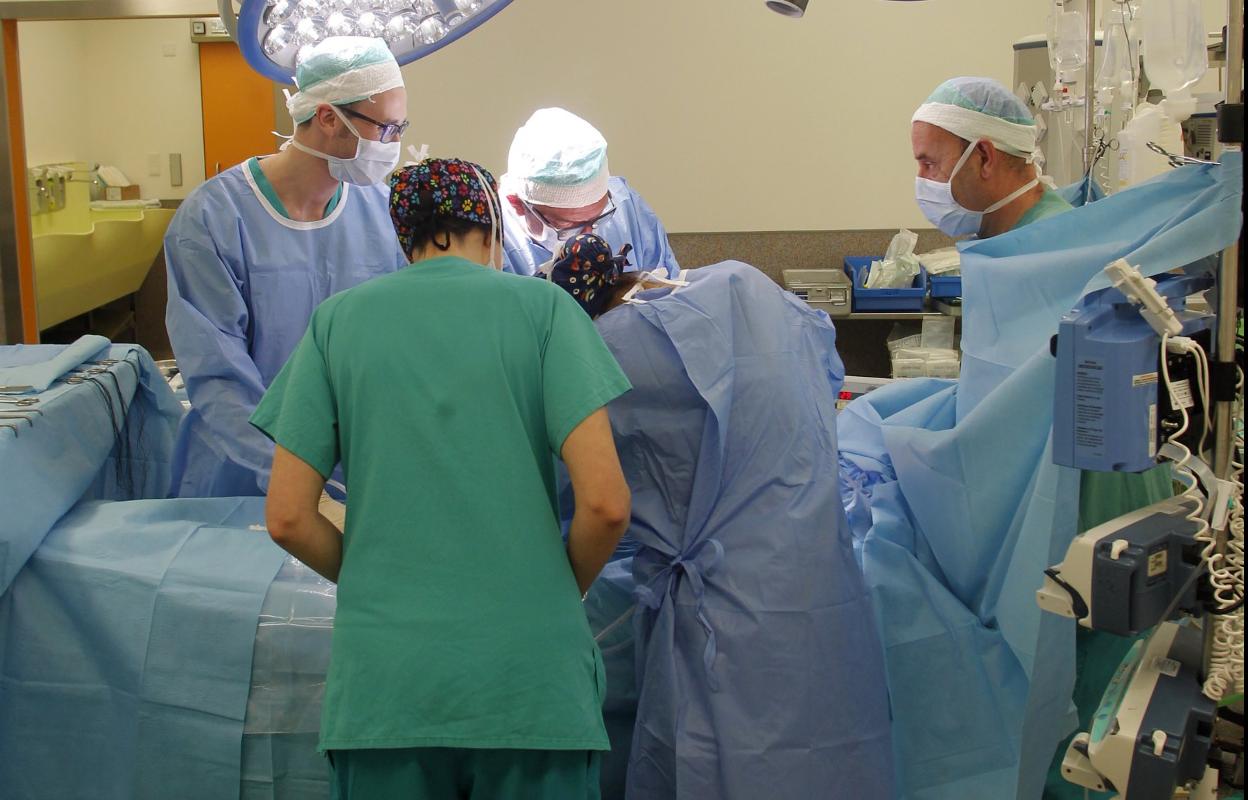 Intervención para realizar un trasplante en el HUCA. 