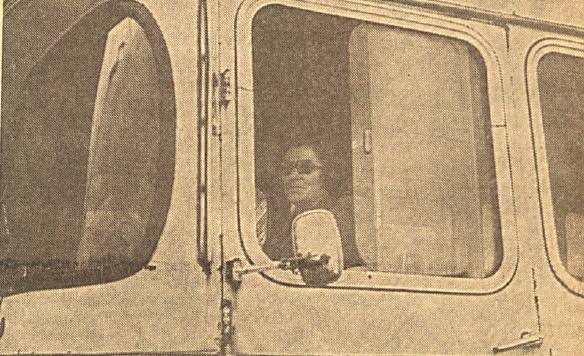 Edelmira Martínez fue la primera mujer conductora de autobús de Asturias.